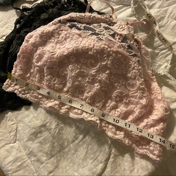2 SO Bralettes Charcoal/Pink - Picture 6 of 12